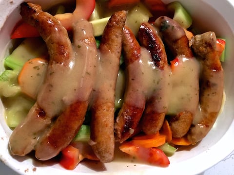 SAUCISSES AU FOUR RAPIDE ET FACILE