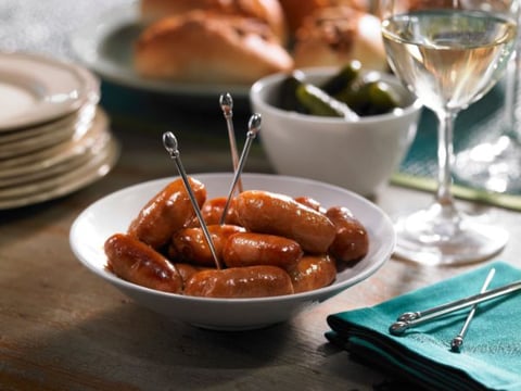 Saucisses Cocktail à L’érable et au Gingembre