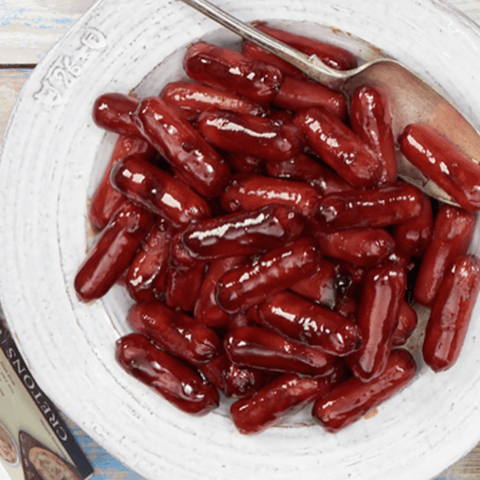 SAUCISSES COCKTAIL DANS LE SIROP D’ÉRABLE