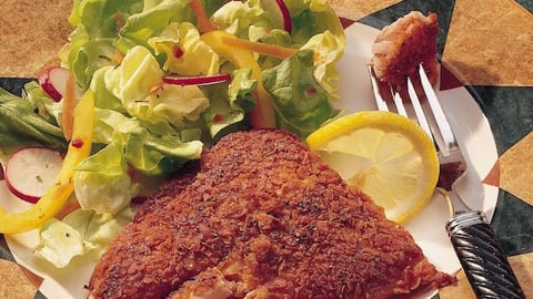 Saumon à la Panure de Pommes de Terre