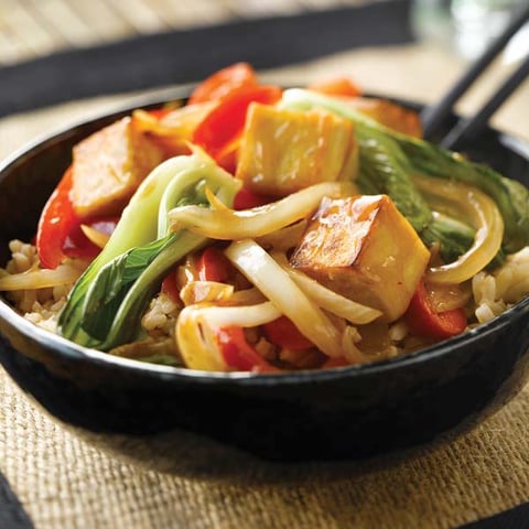 Sauté au Pak-choï et au Tofu aux 5 Épices