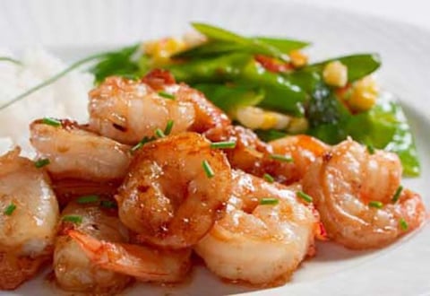 Sauté de Crevettes et de Légumes