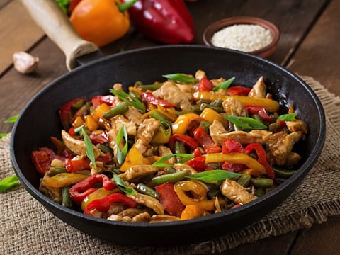 Sauté de Poulet et Petits Légumes au Wok