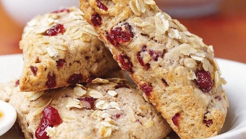 Scones à L’avoine et aux Canneberges