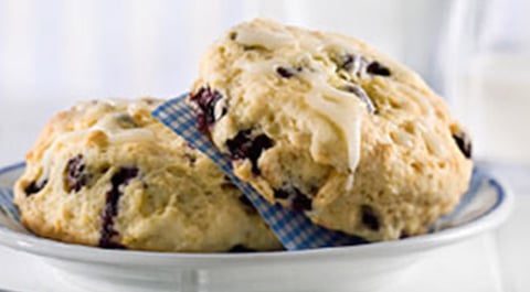 Scones au Citron et aux Bleuets
