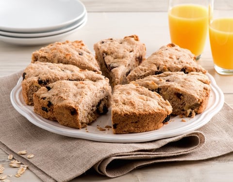 Scones aux Pommes et aux Raisins Secs