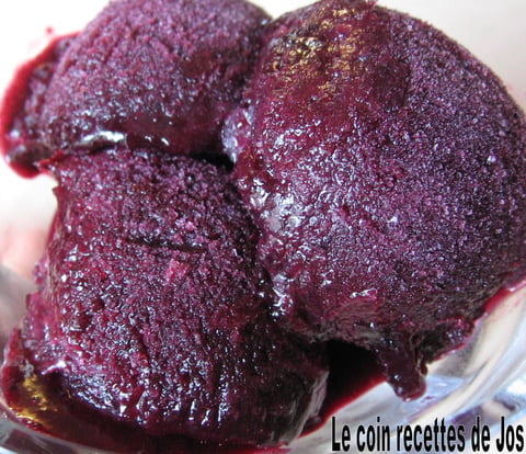 Sorbet aux Bleuets