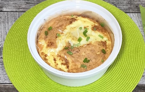 Soufflé de Chou-fleur au Mozzarella
