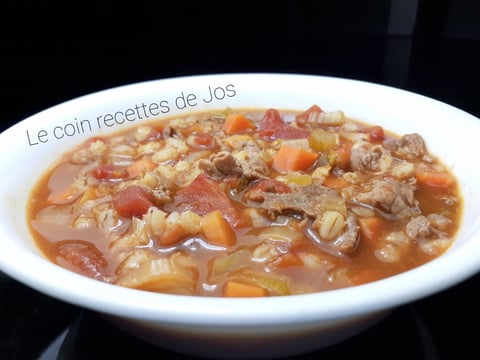 SOUPE À L'ORGE AU RESTE DE FONDUE CHINOISE