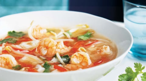 Soupe Asiatique aux Crevettes