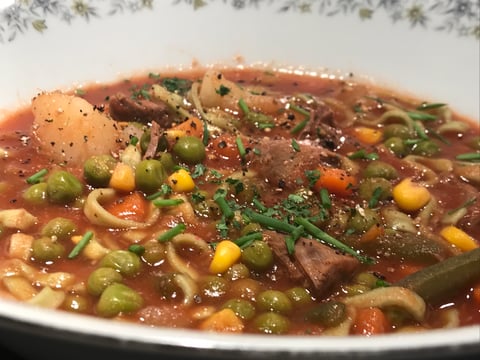 Soupe au Boeuf et aux Légumes