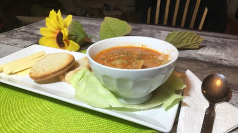 Soupe au Chou et Boeuf à la Mijoteuse