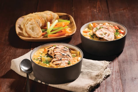 Soupe au Poulet Grillé à la Bière