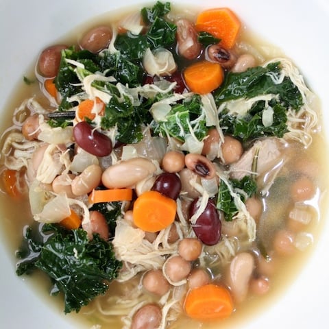 Soupe aux Légumineuses Poulet et Kale