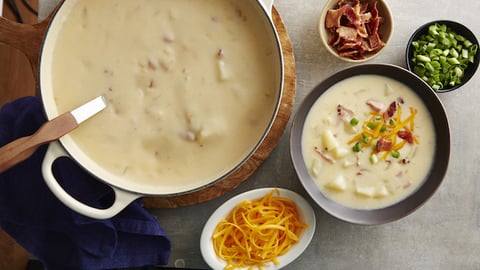 Soupe aux Pommes de Terre Garnies