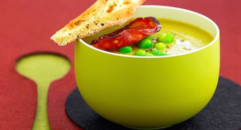 Soupe Chorizo-Petits Pois