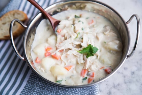 Soupe Crémeuse à la Dinde et aux Pommes de Terre