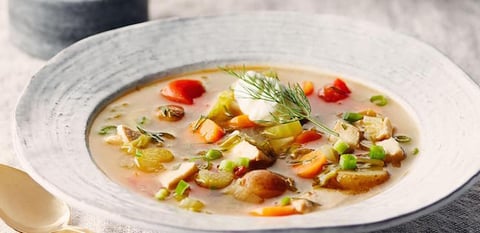 Soupe de Chou Frisé au Poulet
