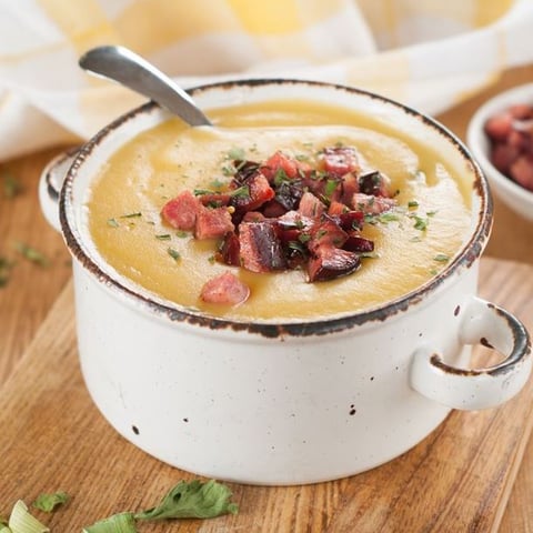 Soupe de Fèves au Garam Masala et Chorizo