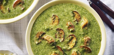 Soupe de Poulet aux Épinards et à la Crème