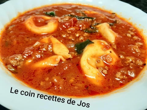 SOUPE FACILE AUX TORTELLINIS