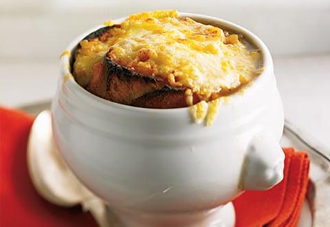 Soupe à l'oignon Gratinée