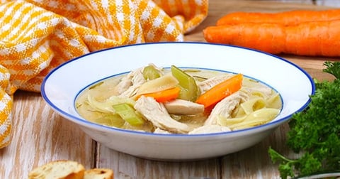 Soupe Poulet et Nouilles à la Mijoteuse