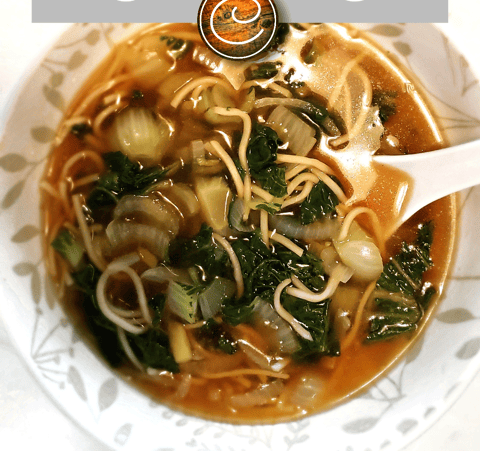 Soupe Ramen aux Minis Bok Choy Délicatement Délicieux…