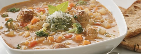 SOUPE-REPAS AU VEAU DE LAIT DU QUÉBEC À L’ITALIENNE