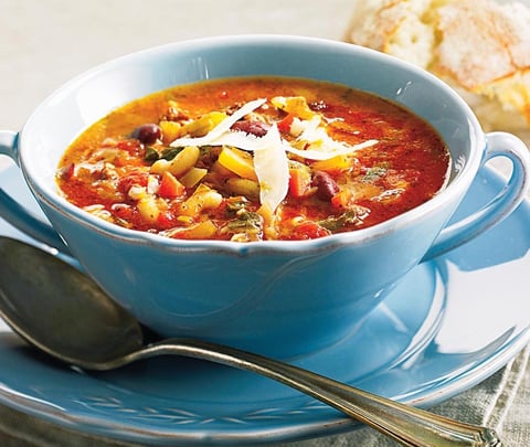 Soupe-repas aux Légumes, au Boeuf et à la Saucisse