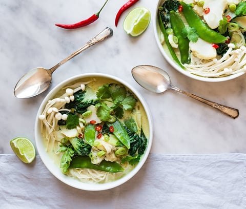 Soupe-repas de Poisson et Cari Vert