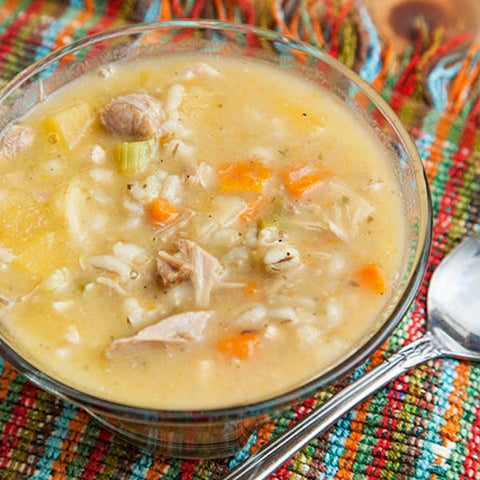 SOUPE RUSTIQUE DINDE ET ORGE