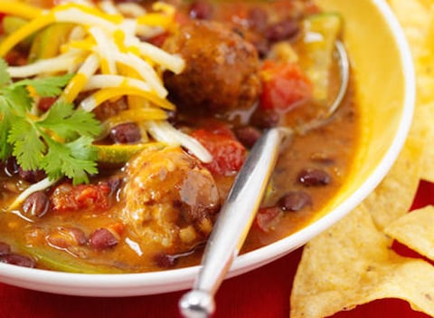 Soupe Texane aux Boulettes de Viande