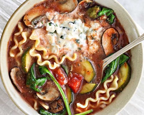 Soupe Végétarienne Lasagne