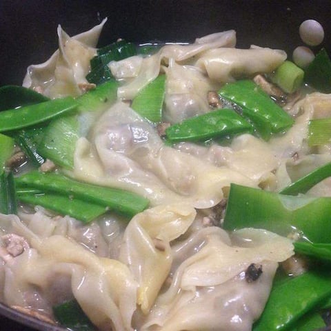 Soupe Won Ton Maison au Porc et aux Crevettes
