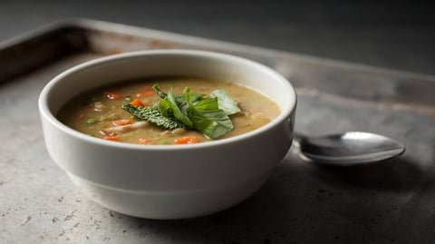 Soupe aux Pois et Petits Pois