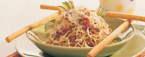 Spaghetti au Bœuf et Courgettes