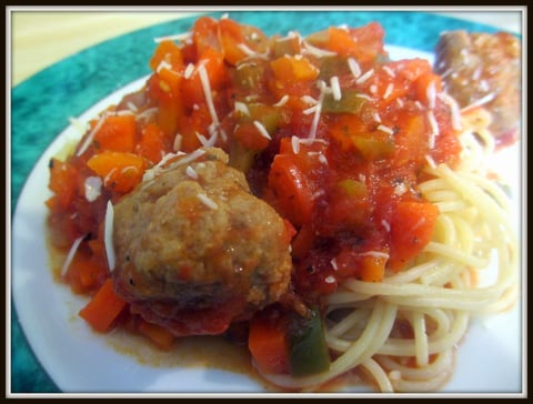 Spaghetti aux Boulettes de Veau