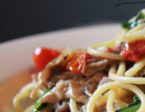 Spaghetti de Boeuf Haché Angus et Vin Rouge