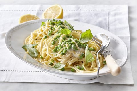 Spaghetti « One Pot Pasta » au Citron et Pois Verts