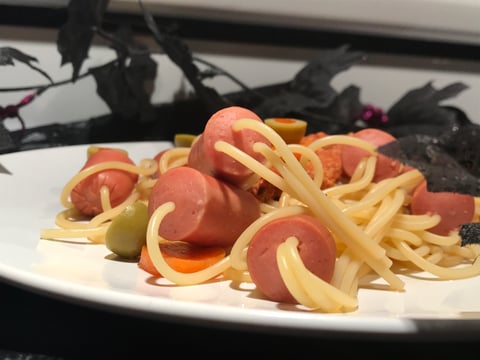 Spaghetti Rigolo pour L'Halloween