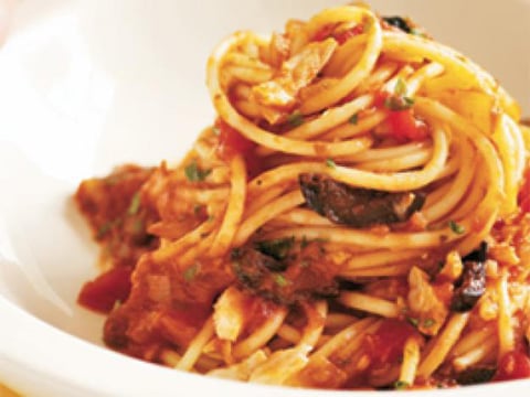 Spaghettis Sauce au Thon