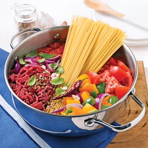 Spaghettis au Boeuf Haché Sauce Tomate