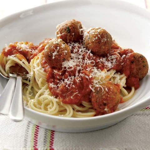 Spaghettis aux Boulettes de Tofu