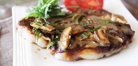 Steak aux Champignons