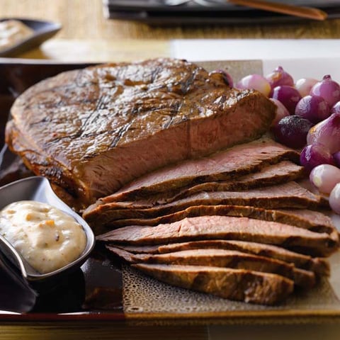 Steak Grillé à la Sauce Teriyaki et au Bacon