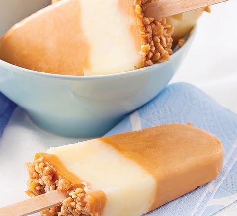 Sucettes Glacées au Caramel et Pépites D'Érable