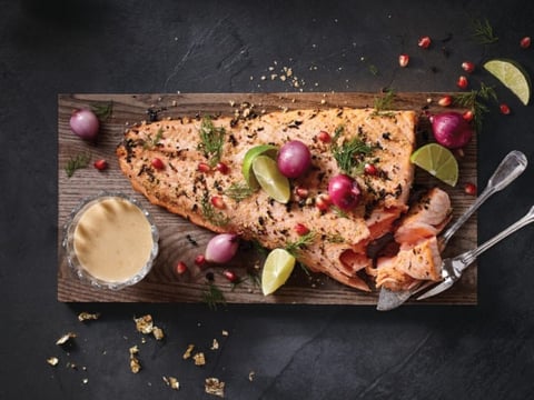 Summum de Saumon au Thé Fumé et à L’érable