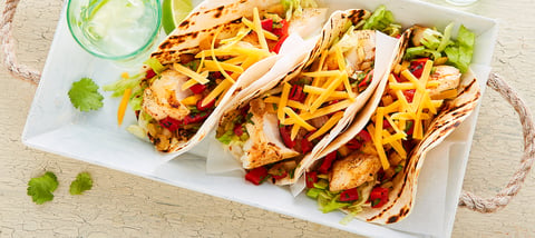 Tacos au Cheddar et au Poisson