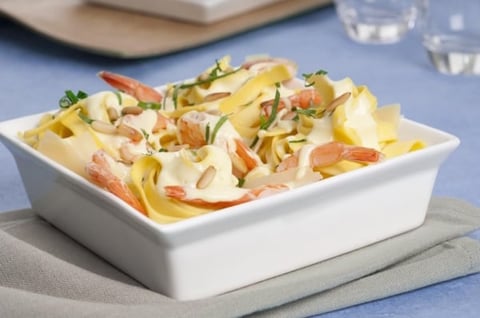 Tagliatelles aux Crevettes et au Parmesan
